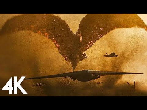 Rodan Vs Jets and King Ghidorah Scene- Godzilla (King of the Monsters) 2019
