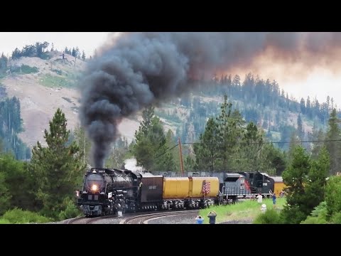 UNION PACIFIC BIG BOY #4014   CLIMBING DONNER PASS!!!  EPIC STACK TALK!!!