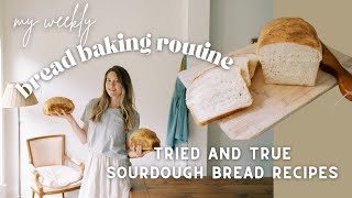 My Weekly Sourdough Bread Routine / Feeding my family of 6 fresh bread on the regular