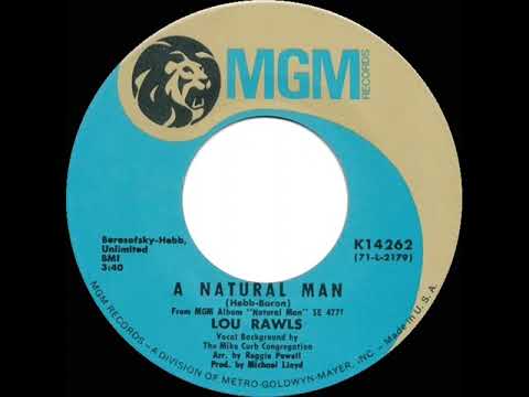 1971 HITS ARCHIVE: A Natural Man - Lou Rawls (mono 45)