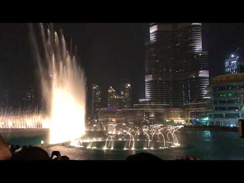 Dubai fountain show from November 21, 2017