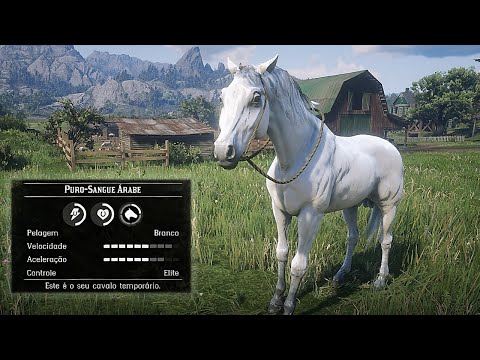2 MANEIRAS DE PEGAR O PURO SANGUE ÁRABE BRANCO | MELHORES CAVALOS | RED DEAD REDEMPTION 2