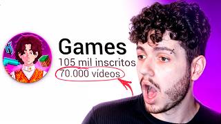 ESSE CANAL GAMER POSTOU 70 MIL VÍDEOS, E FICOU RICO ASSIM! (Estratégia Pra CRESCER no Youtube)