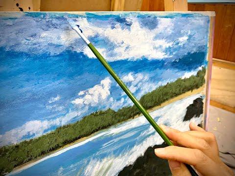 Học vẽ phong cảnh - Bài 1 - Vẽ Mây đơn giản