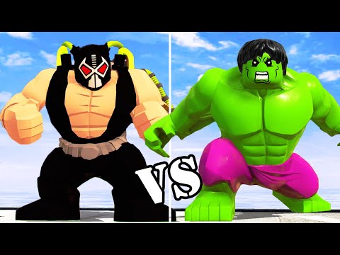 BANE VS HULK (Transformation) LEGO Marvel vs DC Character