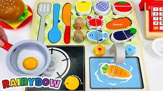 Toy Kitchen Cooking | Learn Food Names with Fun Cooking Puzzle