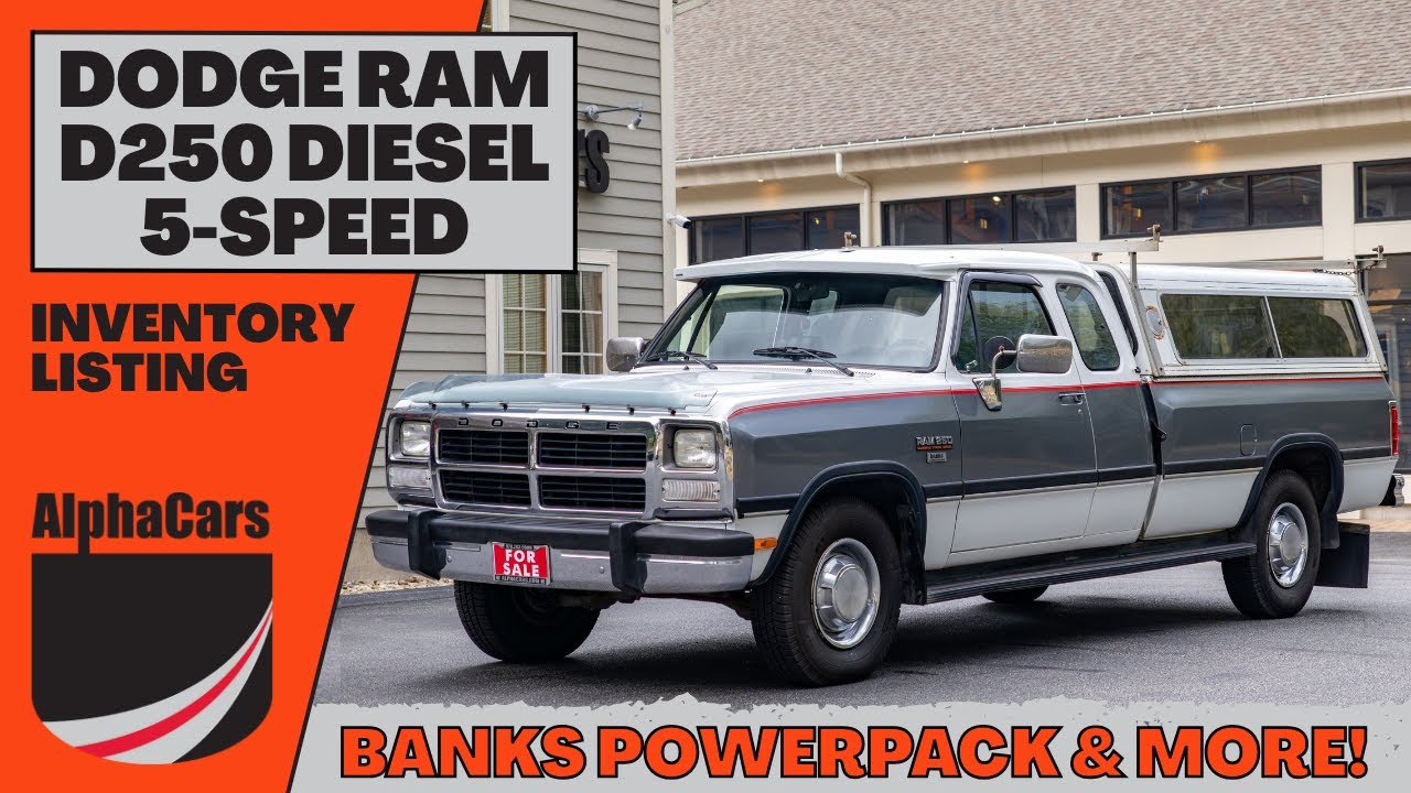 Rare Find: 1992 Dodge Ram D250 with Dealer-Installed Banks PowerPack