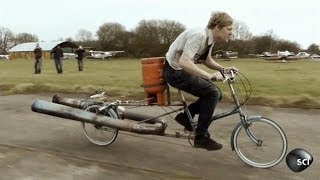 Jet Engine Bicycle Blasts Off | Outrageous Acts of Science