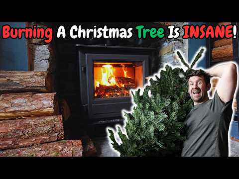 Burning A Christmas Tree In A Fireplace... INSANE Results!