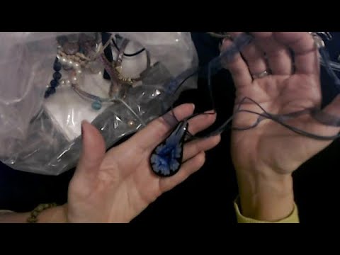 ASMR | Goodwill Jewelry Bag Show & Tell 3-26-2022 (Whisper)