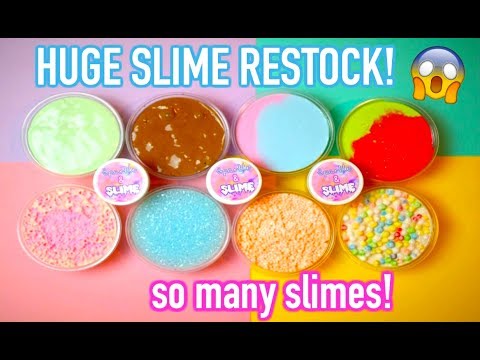 SLIME SHOP RESTOCK JULY 16TH! SO MANY SLIMES! Video
