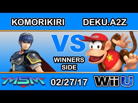 MSM 87 - 2GG | komorikiri (Marth) Vs. Deku.a2z (Diddy Kong) Winners Side - Smash Wii U