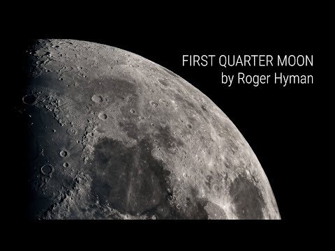 First Quarter Moon by Roger Hyman