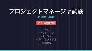 【プロジェクトマネージャ試験】聞き流し学習 123用語 | IT資格試験対策