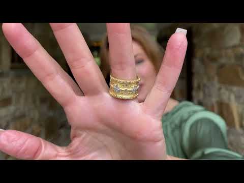 Designer Inspired Diamond Starburst Motif Ring