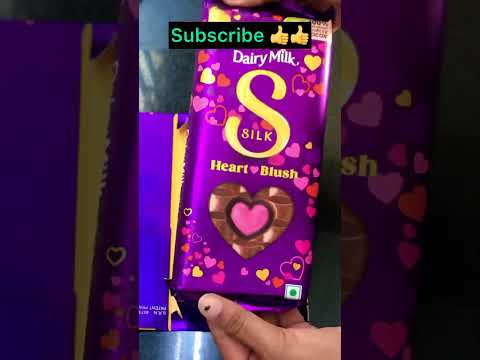 Heart ❤️ Blush Unboxing Cadbury dairy milk silk #shorts #subscribe