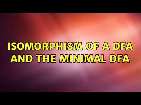 Isomorphism of a DFA and the minimal DFA