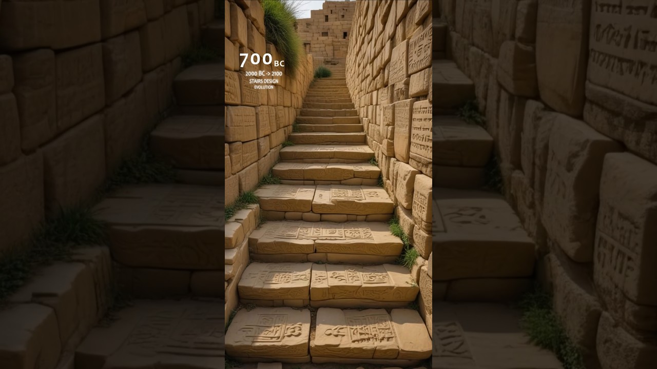 The evolution of stair design - AI made #design #architecture #ia #evolution #stairs