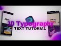 3D Typography Text Tutorial On Alight Motion Free Preset And Xmlfile