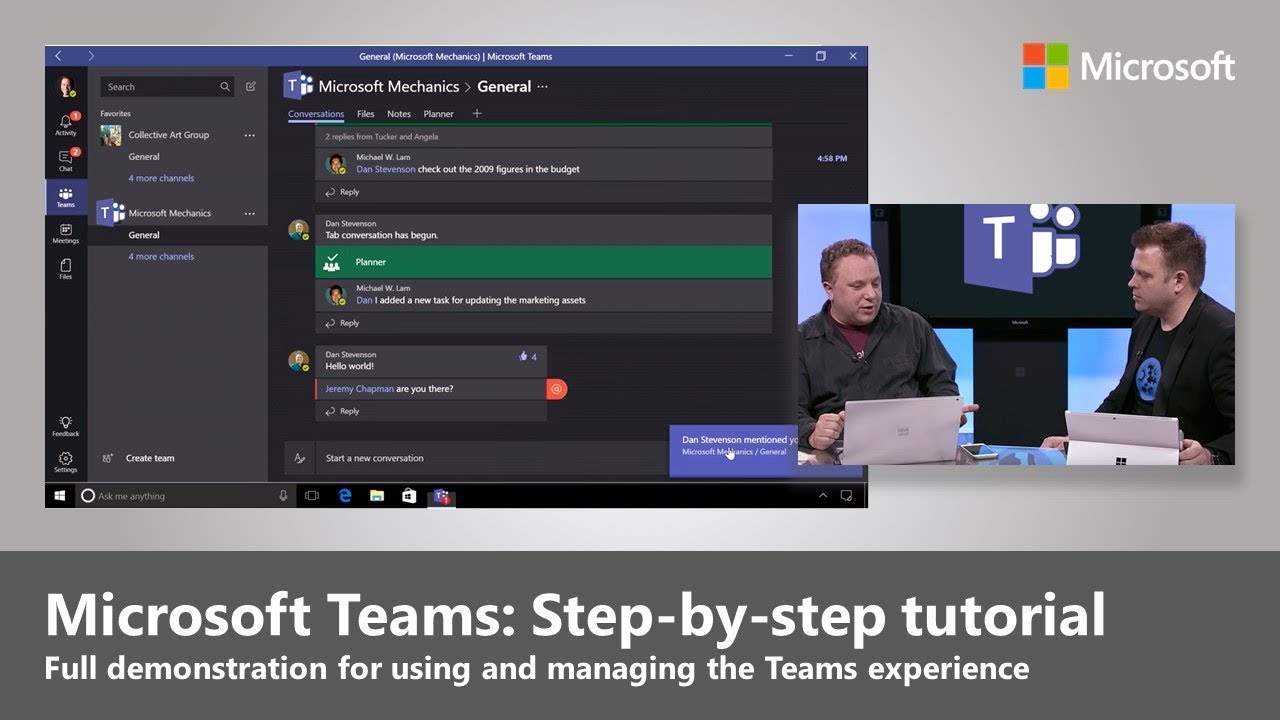 Microsoft Teams: Step-by-step intro for using, enabling and managing the experience - YouTube