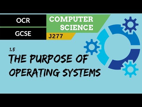 38. OCR GCSE (J277) 1.5 The purpose of operating systems