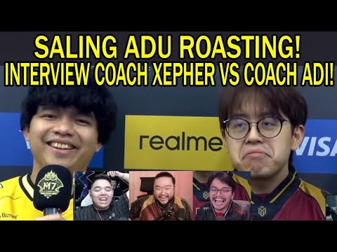 SALING ADU ROASTING COACH XEPHER VS COACH ADI! Reaction Streamer INTERVIEW ONIC VS AE SWISS STAGE M7