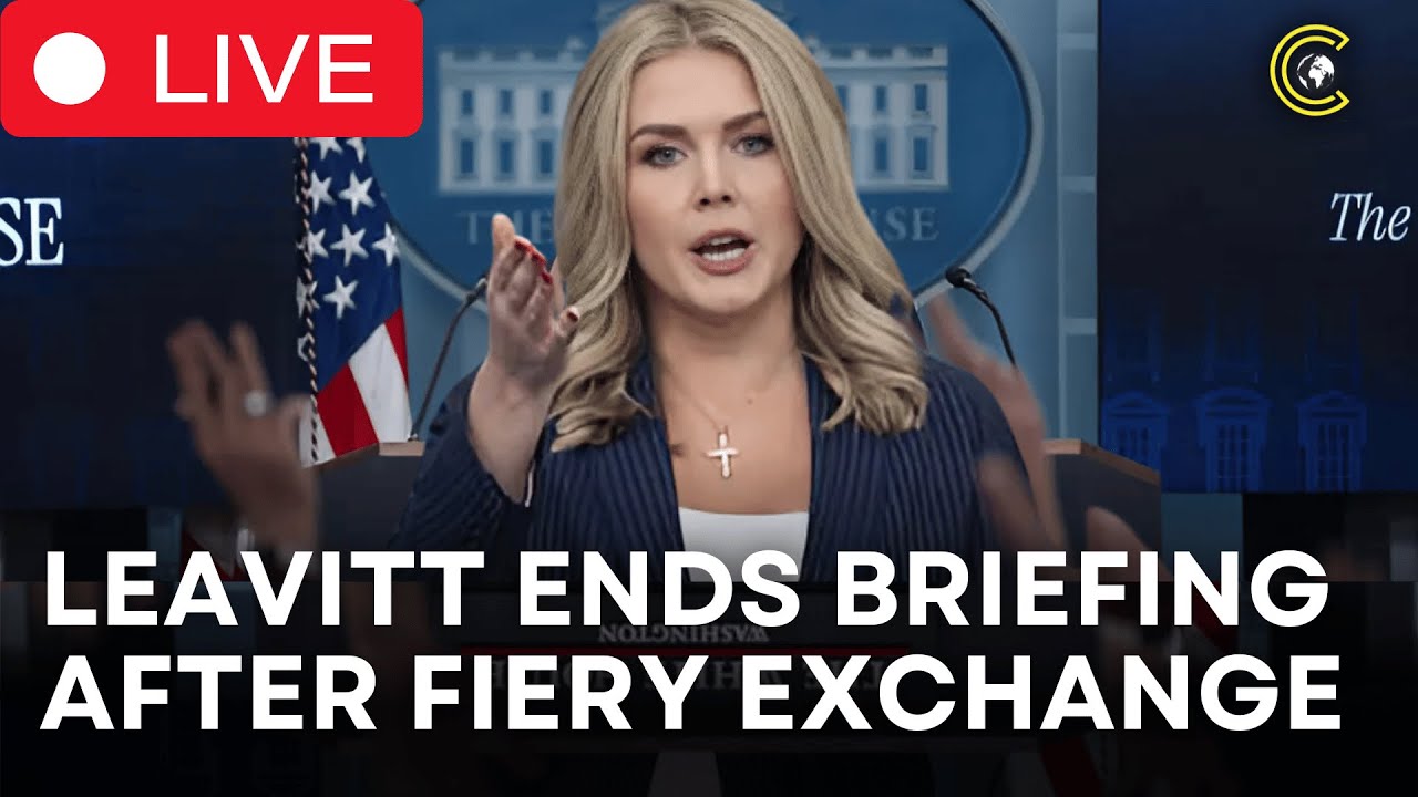 LIVE | Trump’s Press Sec Stuns Reporter! Karoline Leavitt Ends Briefing Abruptly | CLRCUT