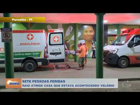 Raio cai em residência durante velório na zona rural do Piauí e deixa sete pessoas feridas