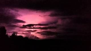 preview picture of video 'Lightning/Thunder over Filipstad (Klockarhöjden)'