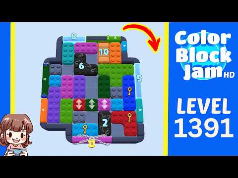 Color Block Jam Level 1391 Solution Walkthrough