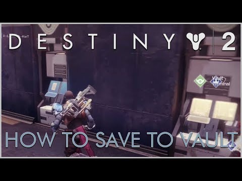 Destiny 2 - How To Put Gear in Your Vault (Traveler)