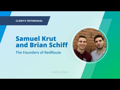Testimonial by Samuel Krut and Brian Schiff, the founders of RedRoute