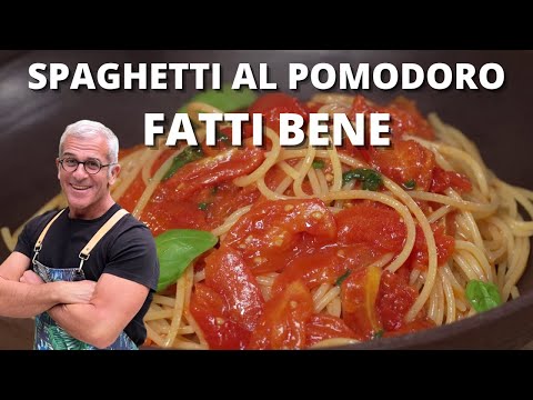 TUTTI I TRUCCHI PER REALIZZARE SPAGHETTI AL POMODORO PERFETTI - Le ricette di Max Mariola