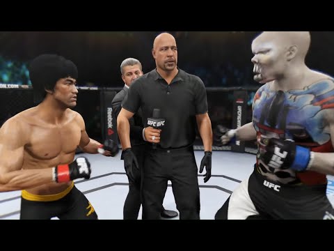 Bruce Lee vs. Mecha Cyclops - EA Sports UFC 2 - Dragon Fights 🔥🐲
