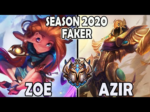 T1 Faker ZOE vs AZIR ⭐  [ 19 KILLS ] Lol Ranked Korea