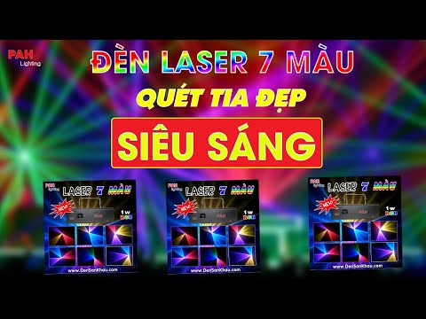 Đèn Laser 2 cửa 7 màu độc đáo cho phòng hát Karaoke