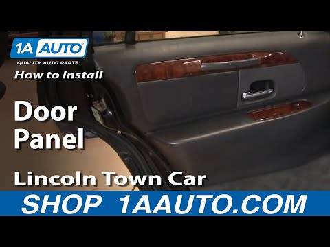 How To Remove Rear Door Panel 98-02 Lincoln Town Car