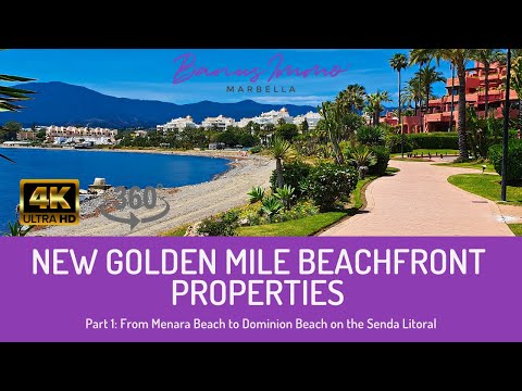 Beachfront Property Walk in VR 360º - New Golden Mile, Estepona  -  Part 1: Menara to Dominion Beach
