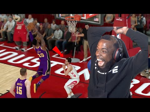 Self-Ally Oop Posterizer Dunk Over The Rockets! NBA 2K19 MyCareer Ep 108
