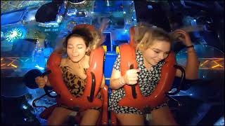 Slingshot Ride Girls Puppies Out #slingshotfunny #rollercoaster #ride