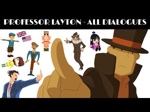 Professor Layton - All dialogues characters say when solving puzzles (2007-2017)