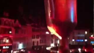 FC BASEL 1893 Meistersong Meisterfeier 2012 Balkon Barfi Fahne und Füür