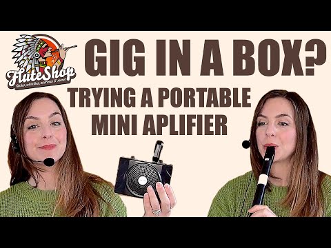 TRYING MINI AMP FOR TIN WHISTLE - LIVE ECHO & MORE | from Fluteshop.eu