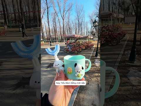 Cậu bé ham chơi quên luôn việc đánh răng răng#shorts