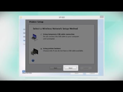 Connecting Your Printer to a Wireless Network Using the Buttons on the Printer