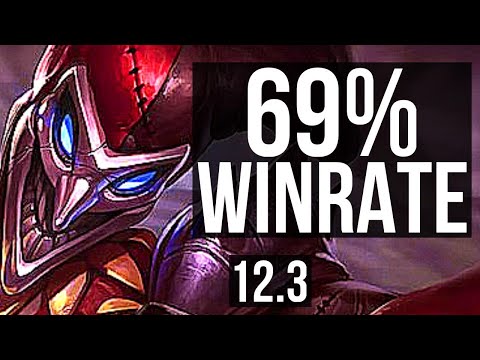 SHACO vs XIN (JNG) | Rank 4 Shaco, 7/1/7, 69% winrate, Dominating | KR Master | 12.3