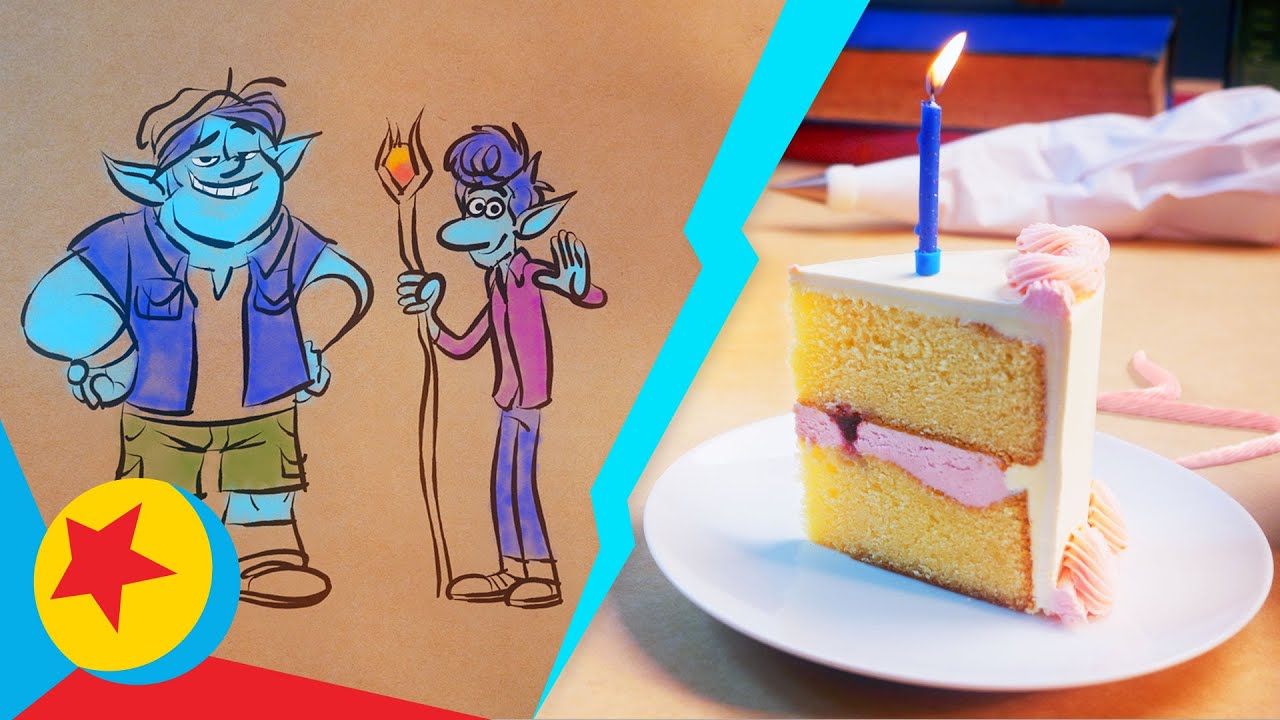 Ian and Barley from Onward Make Birthday Cake | Cooking With Pixar - YouTube