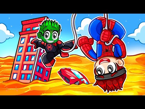 IL PAVIMENTO è LAVA su ROBLOX MA NOI SIAMO SPIDERMAN!