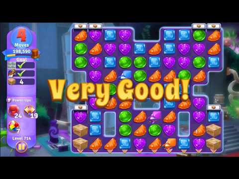 Wonka's World of Candy Level 714 - NO BOOSTERS + FULL STORY 🍫 | SKILLGAMING ✔️