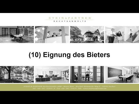Eignung des Bieters (10)
